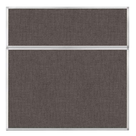 Versare Hush Panel Configurable Cubicle Partition 6' x 6' Mocha Fabric 1812511